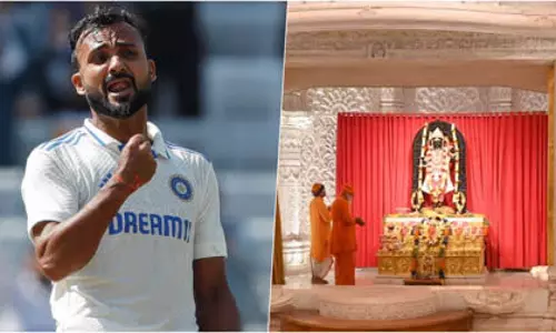 IND vs BAN टेस्ट सीरीज के बाद आकाश दीप अयोध्या पहुंचे