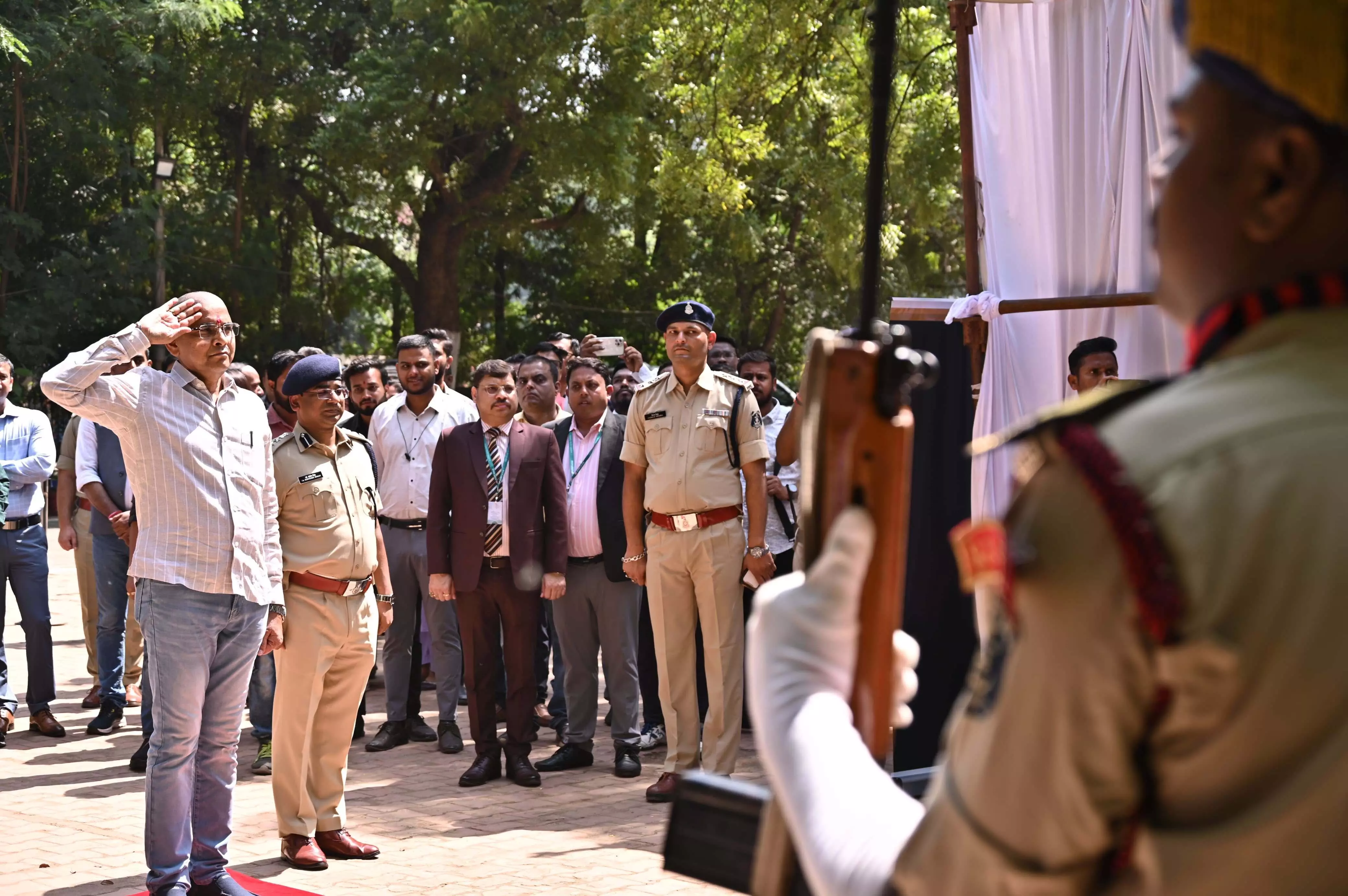 खेलमंत्री टंकराम वर्मा ने राज्य स्तरीय शूटिंग प्रतियोगिता का किया शुभारंभ