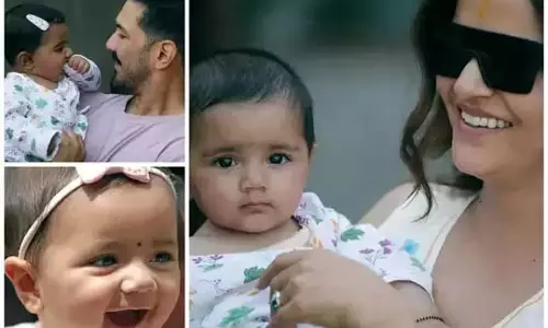 Navratri के मौके पर अभिनव ने अपनी बेटियों का चेहरा दिखाया
