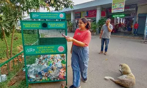 PU बाजार में प्लास्टिक संग्रहण इकाइयां स्थापित की गईं