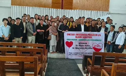 Nagaland : जुन्हेबोटो में रक्तदान पर जागरूकता कार्यक्रम आयोजित