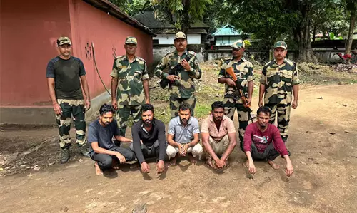Meghalaya : सीमा सुरक्षा बल ने पांच बांग्लादेशी नागरिकों को गिरफ्तार किया