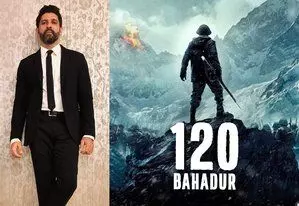 Farhan Akhtar ने लद्दाख बेस कैंप से 120 बहादुर की बीटीएस तस्वीरें शेयर कीं