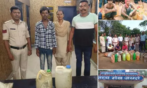 महुआ शराब बेचने वाले सिंडिकेट पकड़ाए, 2 महिलाएं भी शामिल