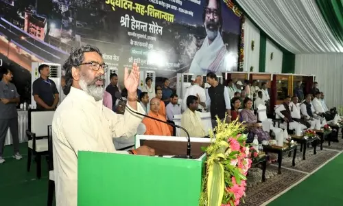 Jharkhand CM ने रांची में कांटाटोली फ्लाईओवर का लोकार्पण किया