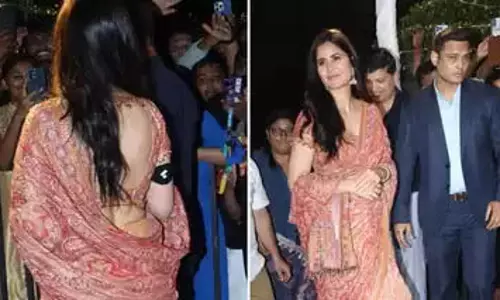 Katrina Kaifs की बांह पर  ब्लैक पैच  देखकर फैंस उनकी सेहत को लेकर चिंतित हो गए