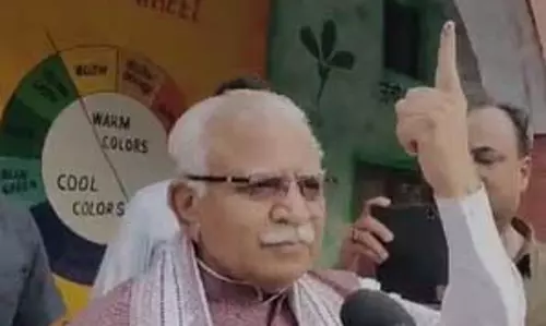 हरियाणा चुनाव: केंद्रीय मंत्री मनोहर लाल ने किया मतदान, सरकार बनाने का किया दावा