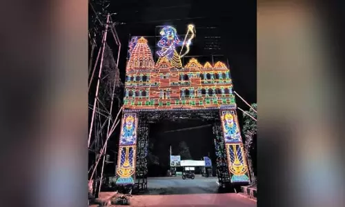 Bidanasi में पंडाल लगाने वालों के लिए 500 फीट लंबी लाइट टनल का इंतजार