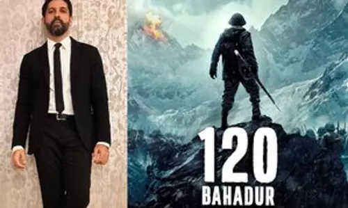 Farhan Akhtar ने लद्दाख बेस कैंप से 120 बहादुर की बीटीएस तस्वीरें शेयर कीं