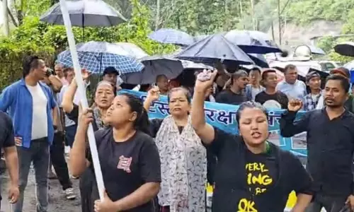 Sikkim : तीस्ता निवासियों ने न्याय के लिए रैली निकाली, एनएचपीसी और जीटीए के खिलाफ प्रदर्शन