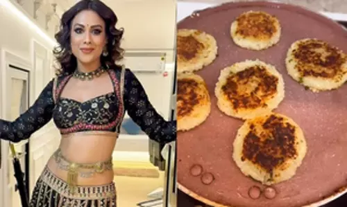 Nia Sharma ने नवरात्रि के खास व्यंजन बनाकर अपनी पाक कला का प्रदर्शन किया