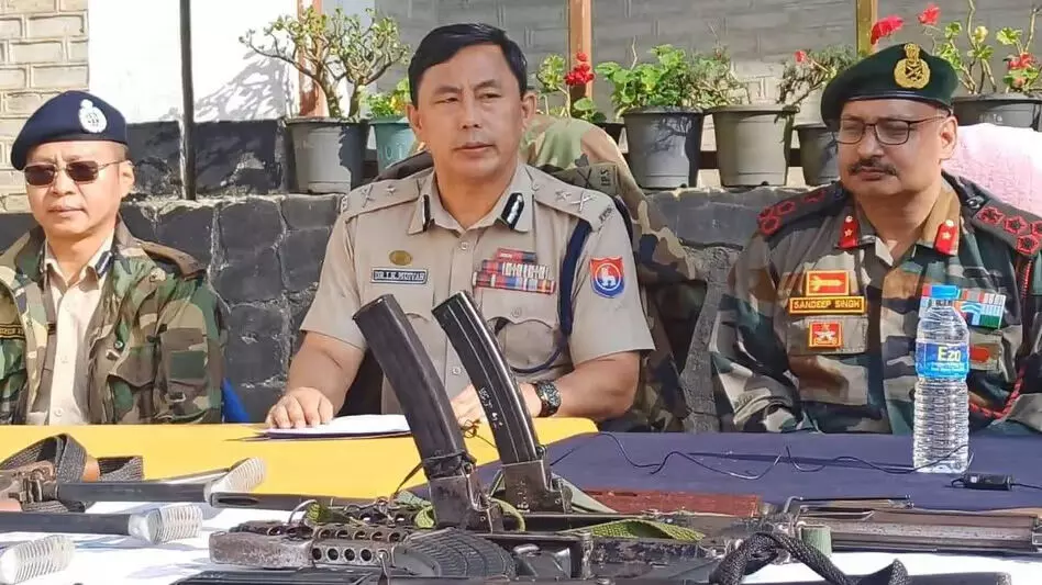 Manipur : उखरुल पुलिस ने लूटे गए 80 प्रतिशत हथियार बरामद किए