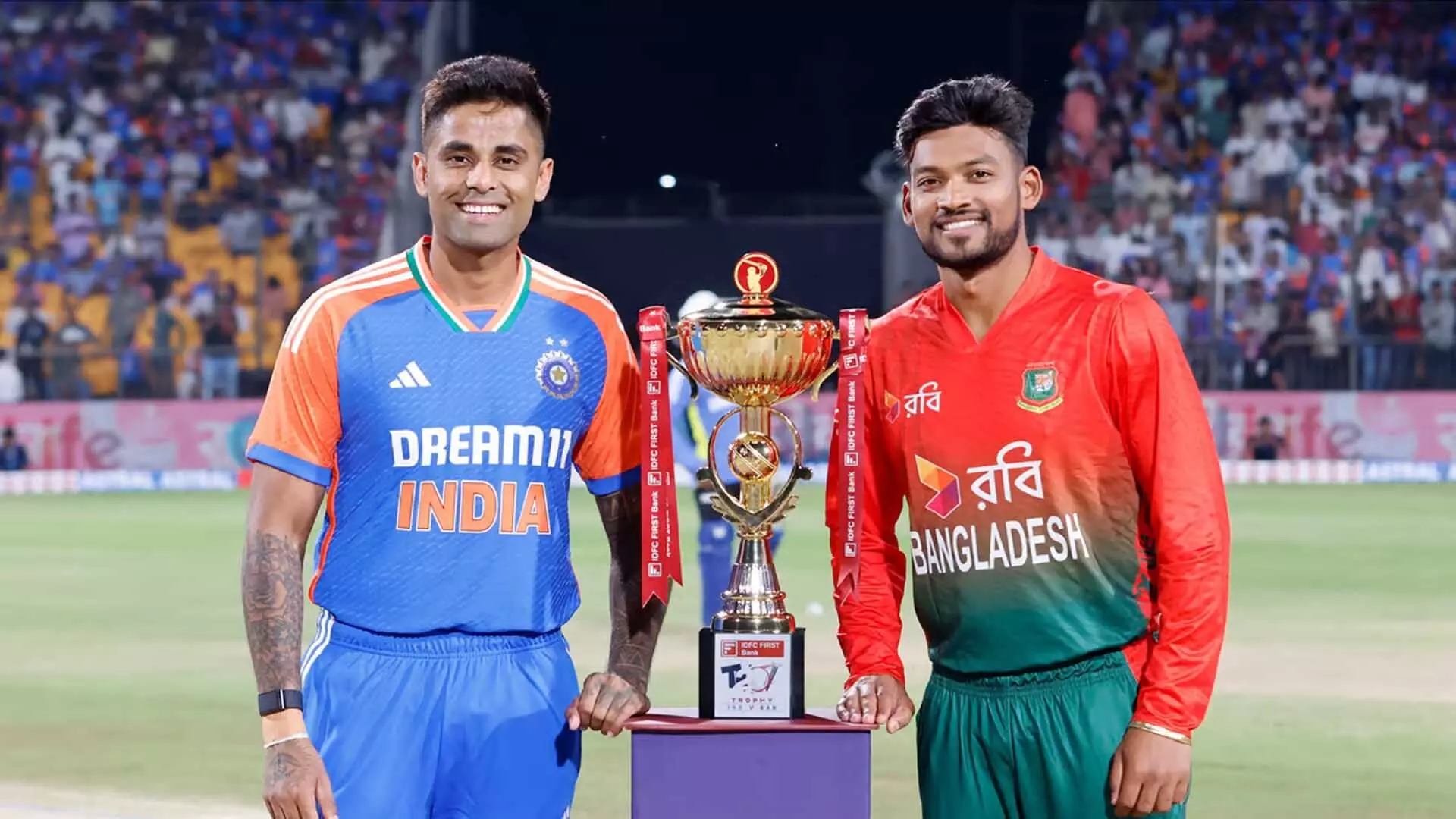 IND vs BAN: 3 बांग्लादेशी प्लेयर आउट, वरुण ने तौहिद को किया आउट