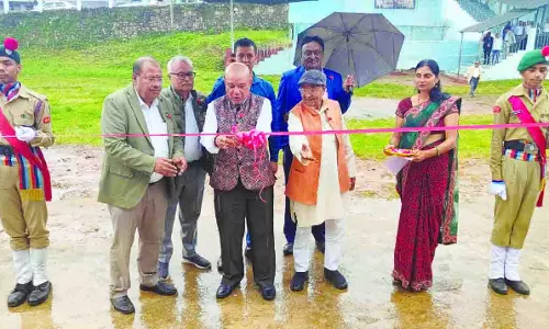 Meghalaya : सनबोर ने झालूपारा में खेल के मैदान और बैठने की गैलरी का उद्घाटन किया Meghalaya : सनबोर ने झालूपारा में खेल के मैदान और बैठने की गैलरी का उद्घाटन किया
