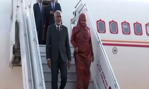 मालदीव के राष्ट्रपति मुइज्जू पहली द्विपक्षीय यात्रा के लिए New Delhi पहुंचे