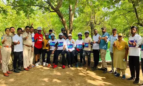 Mancherial: वन विभाग ने कवाल टाइगर रिजर्व में साइक्लोथॉन का आयोजन किया Mancherial: वन विभाग ने कवाल टाइगर रिजर्व में साइक्लोथॉन का आयोजन किया