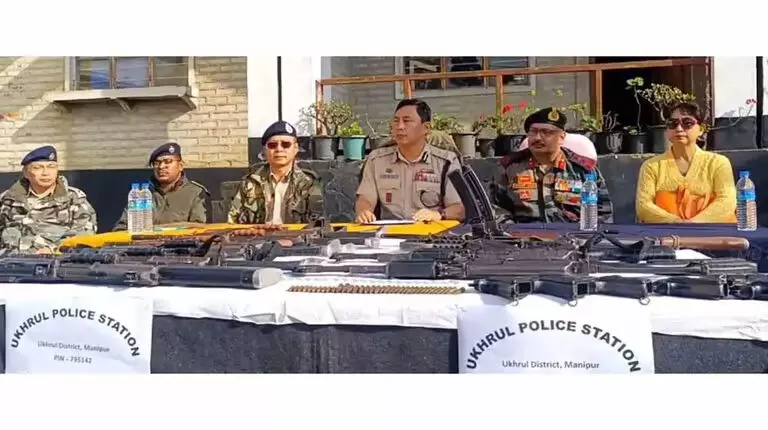 Manipur : उखरुल पुलिस ने लूटे गए 80 प्रतिशत हथियार बरामद किए