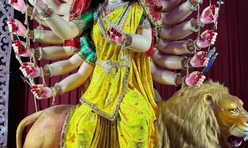 48 साल से नवरात्रि में हर दिन बदलता है सतीचौरा में माता का श्रृंगार और रूप