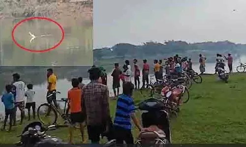 Odisha :  दया नदी में देखा गया मगरमच्छ, नदी किनारे भीड़