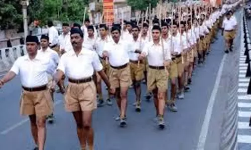 आरएसएस ने पूरे तमिलनाडु में विजयादशमी जुलूस निकाला