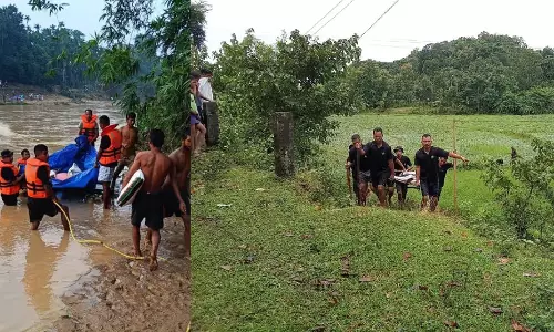 Meghalaya की आपदा प्रतिक्रिया टीम ने बाढ़ प्रभावित गारो हिल्स में राहत कार्यों में मदद की Meghalaya की आपदा प्रतिक्रिया टीम ने बाढ़ प्रभावित गारो हिल्स में राहत कार्यों में मदद की