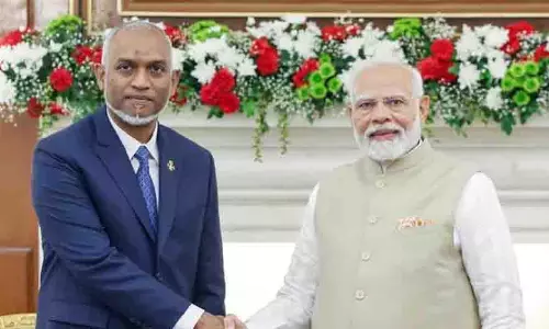 अहम समझौतों के बाद Maldives के राष्ट्रपति ने की भारत की तारीफ अहम समझौतों के बाद Maldives के राष्ट्रपति ने की भारत की तारीफ