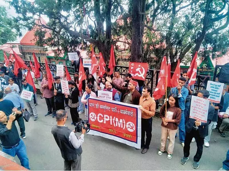 CPM कार्यकर्ताओं ने कहा इजरायल को हथियारों के निर्यात पर प्रतिबंध लगाया जाए