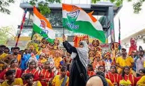 Counting day: कांग्रेस कार्यकर्ताओं ने जश्न मनाना शुरू किया Counting day: कांग्रेस कार्यकर्ताओं ने जश्न मनाना शुरू किया