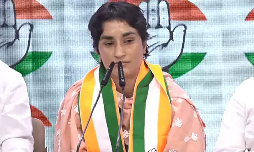 जुलाना विधानसभा सीट पर कांग्रेस की Vinesh Phogat 4000 से अधिक वोटों से आगे
