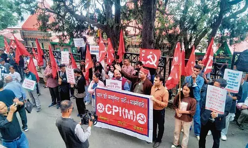 CPM कार्यकर्ताओं ने कहा इजरायल को हथियारों के निर्यात पर प्रतिबंध लगाया जाए