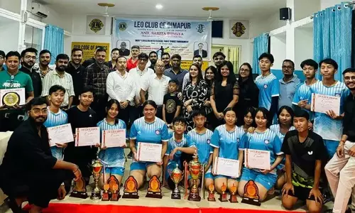 Nagaland : अनिल सरिता टोंग्या 35वीं लियो क्लब अंतर-विद्यालय टीटी टूर्नामेंट का समापन