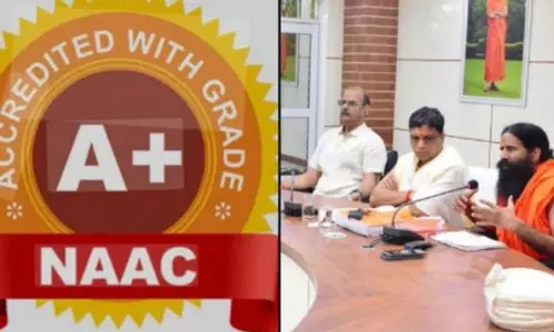 पतंजलि विश्वविद्यालय को NAAC से A+ ग्रेड मिला पतंजलि विश्वविद्यालय को NAAC से A+ ग्रेड मिला