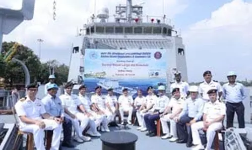 GRSE ने भारतीय नौसेना को INS निर्देशक सौंपा