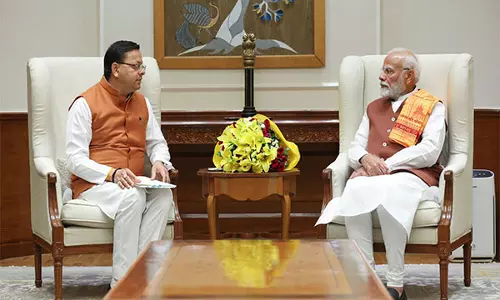 Uttarakhand CM ने दिल्ली में पीएम मोदी से की मुलाकात, विकास परियोजनाओं के लिए मांगी मंजूरी