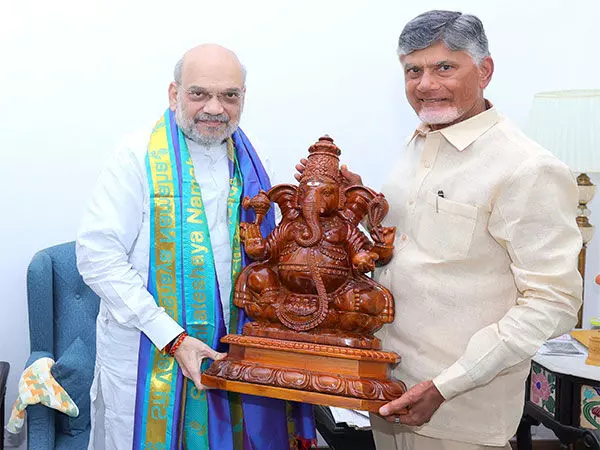 N. Chandrababu Naidu ने गृह मंत्री अमित शाह के साथ महत्वपूर्ण वार्ता की