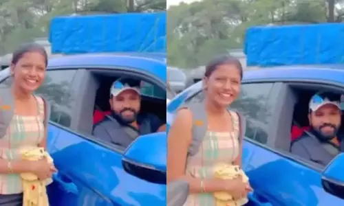 Rohit Sharma ने बीच सड़क पर लकी गर्ल को जन्मदिन की शुभकामनाएं दी