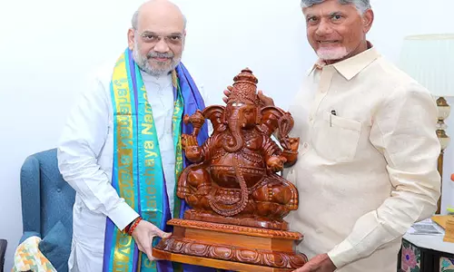 N. Chandrababu Naidu ने गृह मंत्री अमित शाह के साथ महत्वपूर्ण वार्ता की