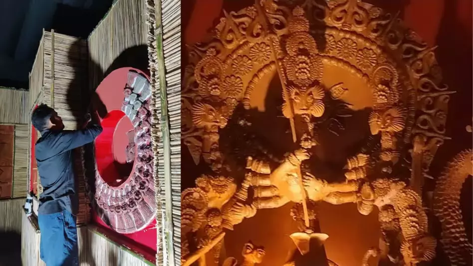 Assam : धुबरी कलाकार की टेराकोटा दुर्गा मूर्ति ने मुर्शिदाबाद को मोहित किया Assam : धुबरी कलाकार की टेराकोटा दुर्गा मूर्ति ने मुर्शिदाबाद को मोहित किया