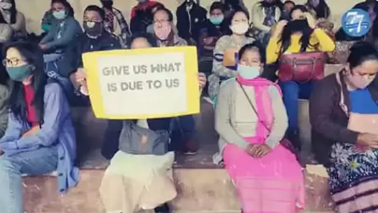 Meghalaya : 9 दिनों के मौन के बाद एसएसए शिक्षकों का सचिवालय तक मार्च Meghalaya : 9 दिनों के मौन के बाद एसएसए शिक्षकों का सचिवालय तक मार्च