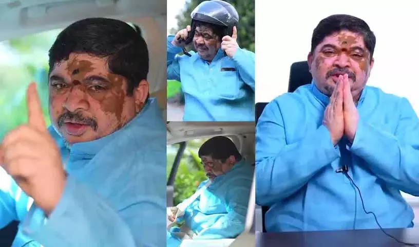 Telangana: परिवहन मंत्री ने दशहरा पर यातायात नियमों का पालन करने का आग्रह किया Telangana: परिवहन मंत्री ने दशहरा पर यातायात नियमों का पालन करने का आग्रह किया