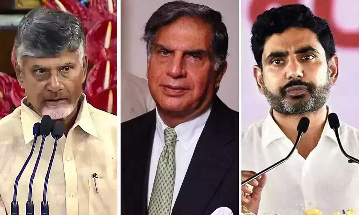 CM चंद्रबाबू और लोकेश मुंबई में रतन टाटा को अंतिम श्रद्धांजलि देंगे