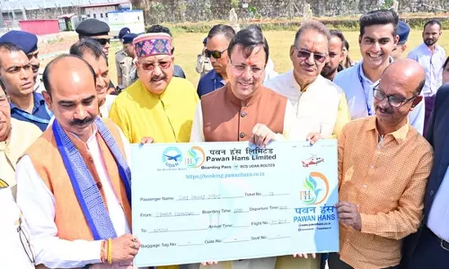 CM धामी ने देहरादून-अल्मोड़ा हेलीकॉप्टर सेवा का शुभारंभ किया, यात्री टर्मिनल भवन का किया उद्घाटन