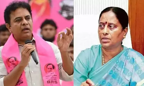KTR: नामपल्ली कोर्ट में मंत्री कोंडा सुरेखा के खिलाफ मानहानि का मुकदमा KTR: नामपल्ली कोर्ट में मंत्री कोंडा सुरेखा के खिलाफ मानहानि का मुकदमा
