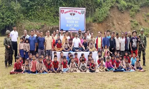 असम राइफल्स ने Manipur के तामेंगलोंग में योग, ध्यान शिविर का आयोजन किया