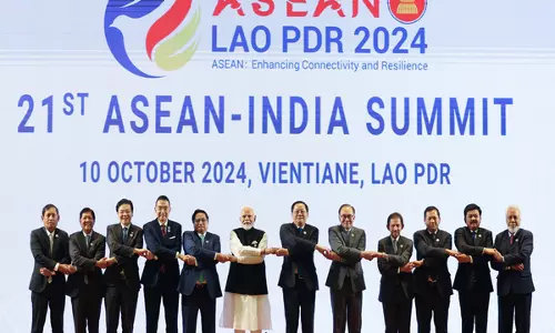 भारत, ASEAN देशों ने दक्षिण चीन सागर में आचार संहिता पर हस्ताक्षर करने का आह्वान किया भारत, ASEAN देशों ने दक्षिण चीन सागर में आचार संहिता पर हस्ताक्षर करने का आह्वान किया