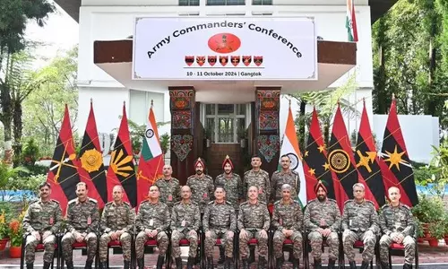 सेना प्रमुख ने Gangtok में ऐतिहासिक सेना कमांडरों के सम्मेलन की अध्यक्षता की