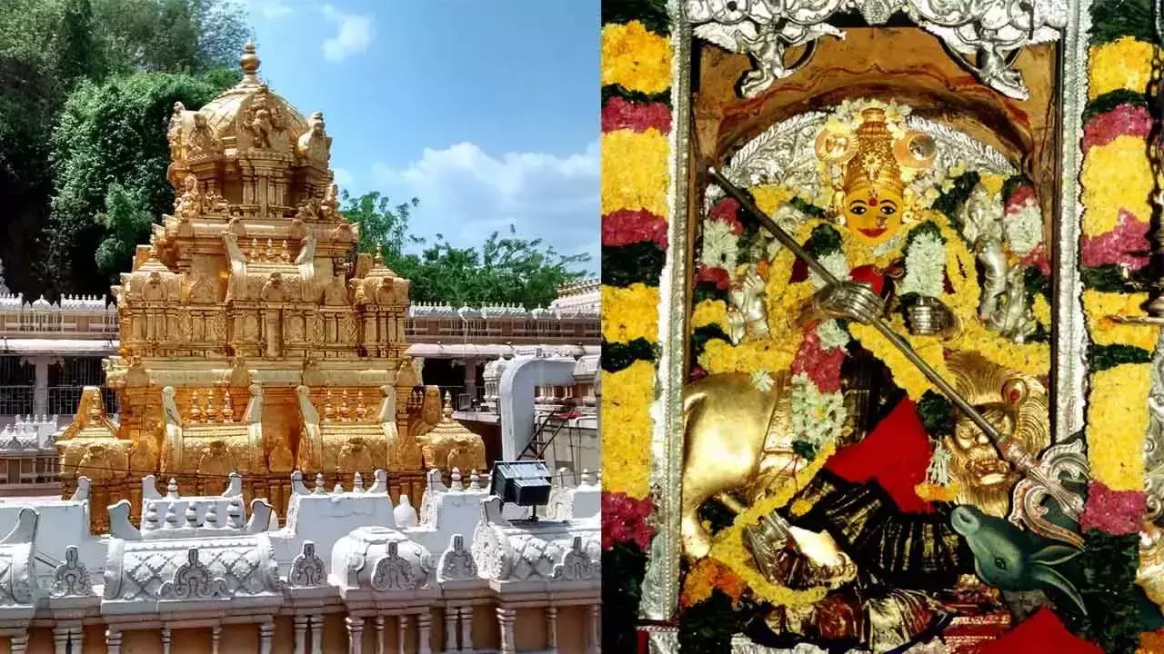 Andhra Pradesh: आज की देवी कनक दुर्गा अलंकारम्