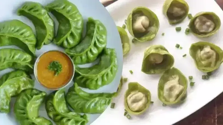 Spinach corn चीज मोमोज, नोट करें आसान रेसिपी
