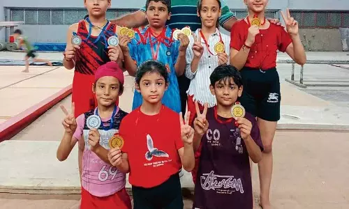 Coaching सेंटर के प्रशिक्षुओं ने जिमनास्टिक प्रतियोगिता में उत्कृष्ट प्रदर्शन किया Coaching सेंटर के प्रशिक्षुओं ने जिमनास्टिक प्रतियोगिता में उत्कृष्ट प्रदर्शन किया