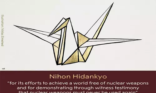 2024 का Nobel Peace Prize जापानी परमाणु बम से बचे निहोन हिडांक्यो को दिया जाएगा